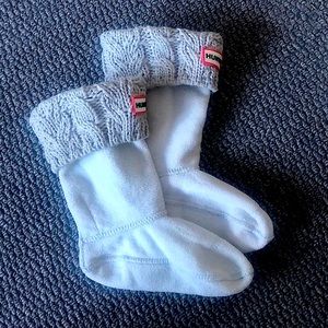 Hunter Grey Cable Knit Kid’s Original Boot Socks